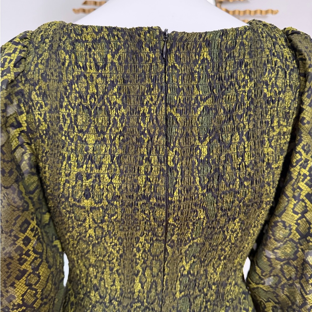 French Connection - Green Aurey Python Maxi Dress - image 8